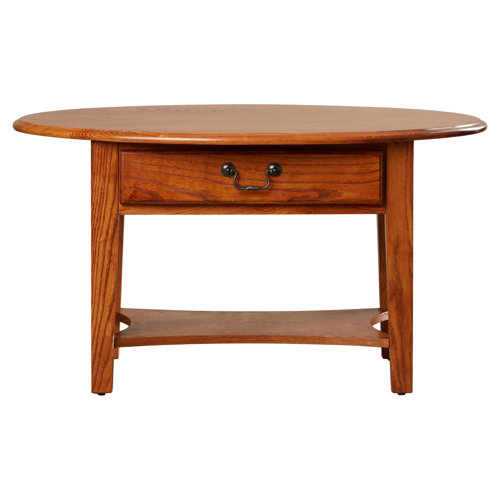 Charlton Home® Oval Solid Wood Coffee Table & Reviews Wayfair